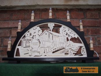 unser Unikat Schwibbogen in Schwarz 